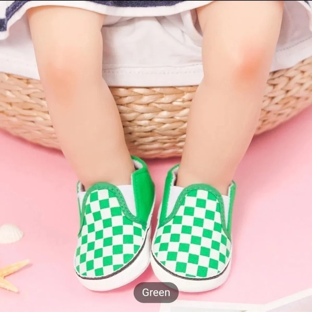 Vans Style Checkerboard Slip On Infant Slippers
